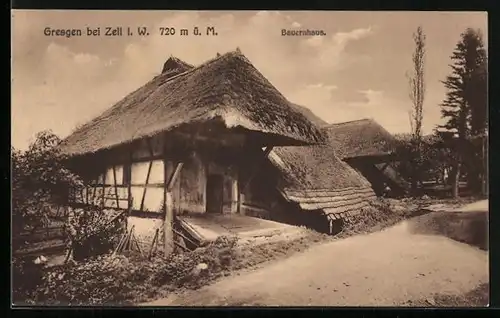 AK Gresgen bei Zell i. W., Bauernhaus