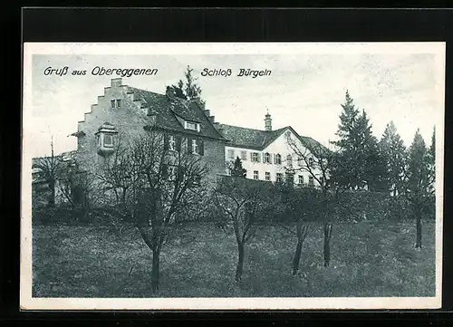 AK Obereggenen, Schloss Bürgeln, Teilansicht