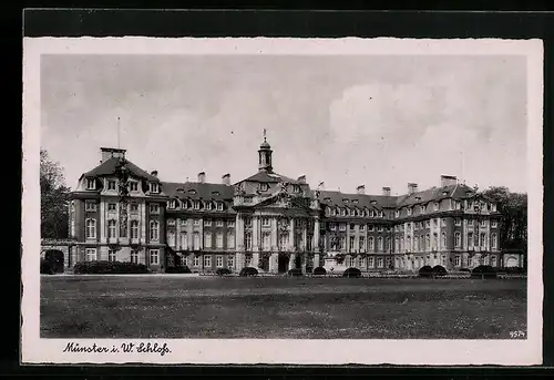 AK Münster i. W., Blick zum Schloss