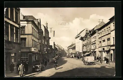 AK Brandenburg / Havel, Hauptstrasse mit Geschäften