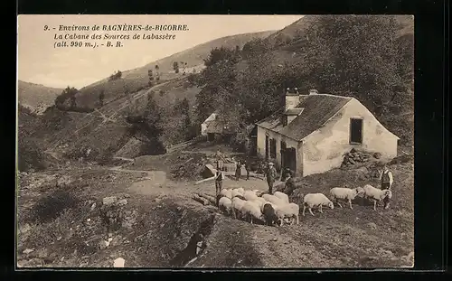 AK Bagnéres-de-Bigorre, La Cabane des Sources de Labassére