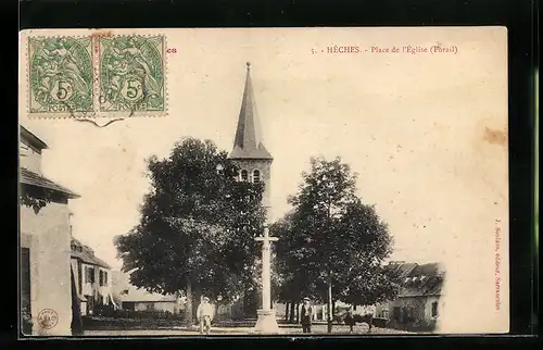 AK Hêches, Place de l`Église