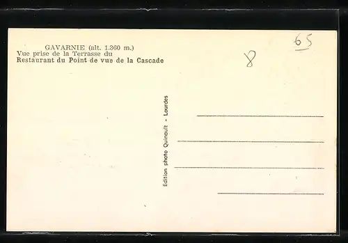 AK Gavarnie, restaurant du Point de vue de la cascade