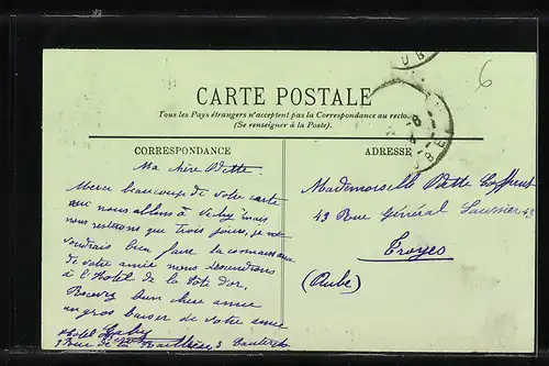 AK Cauterets, La Place Saint-Martin, Hotel du Parc