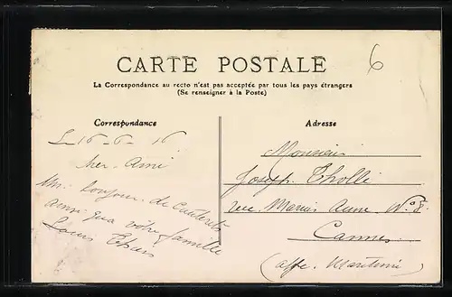 AK Cauterets, Place de la Mairie