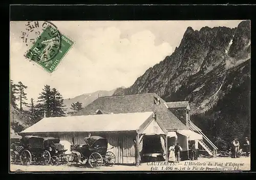 AK Cauterets, L`Hotellerie du Pont d`Espagne et le Pic de Peyrelance