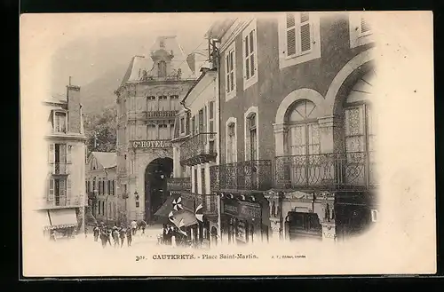 AK Cauterets, Place Saint-Martin