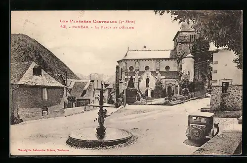 AK Cadéac, La Place et l`Église