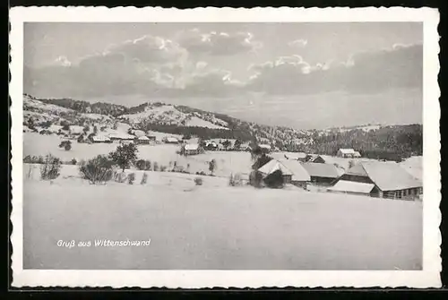 AK Wittenschwand, Ortspartie im Schnee