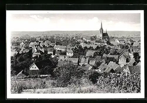 AK Sinzheim /Baden, Ortsansicht aus der Vogelschau