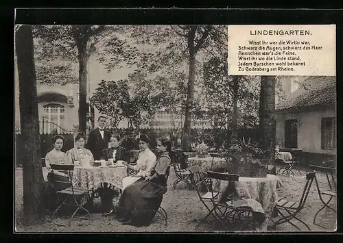 AK Bad Godesberg, Partie im Gasthof zum Lindengarten