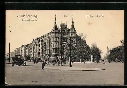 AK Charlottenburg, Grand Hotel am Knie Bismarckstrasse Ecke Berliner-Strasse