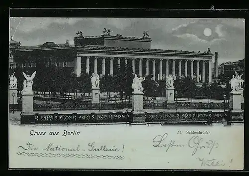 Mondschein-AK Berlin, Schlossbrücke