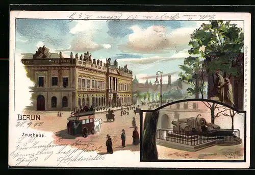 Künstler-AK Carl Münch: Berlin, Zeughaus, Unter den Linden