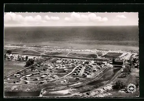 AK Dahme, Blick auf den Zeltplatz Zedano, Fliegeraufnahme