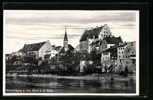 AK Wasserburg, Blick auf die Burg