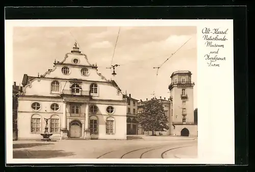 AK Kassel, Naturkundemuseum und Zwehrener Turm