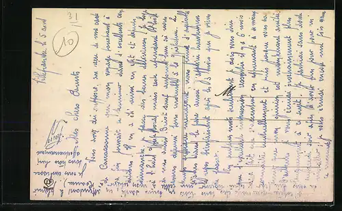 AK Villefranche-Lauragais, Vue Prise de la Voie Ferree