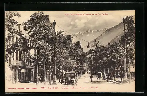 AK Luchon, L`Allee D`Etigny prise a L`Entree