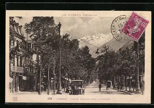 AK Luchon, L`Allee D`Etigny prise a L`Entree