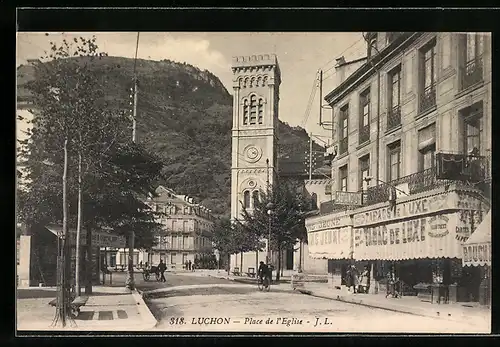 AK Luchon, Place de l`Eglise