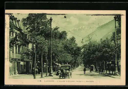 AK Luchon, L`Allee D`Etigny prise a L`Entree