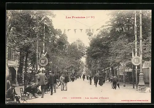 AK Luchon, Les Allées d`Etigny