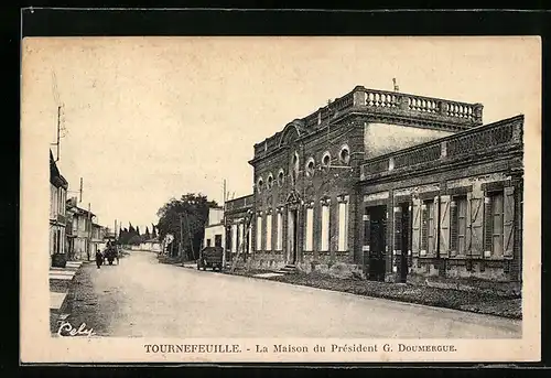 AK Tournefeuille, La Maison du President G. Doumergue, facade