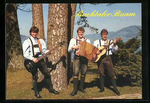 AK Musiker Brachtaler Buam mit ihren Instrumenten