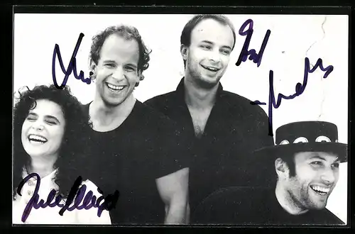 AK Musiker der Gruppe Jule Neigel Band mit Autogramm