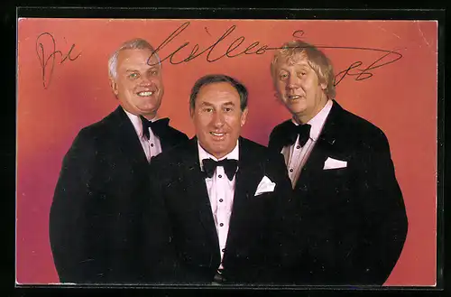 AK Musiker des Eilemann-Trio mit Autogrammen