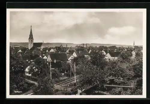 AK Saulgau, Gesamtansicht aus der Vogelschau