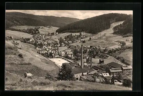 AK Haselbach (Krs. Sonneberg), Blick nach dem Limberg und Grenztiegel