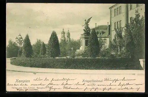AK Kempten, Kriegerdenkmal