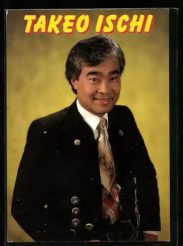 AK Musiker und Jodler Takeo Ischi in toller Garderobe