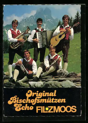 AK Musikergruppe Original Bischofsmützen Echo in Filzmoos