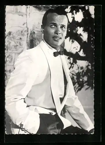 AK Musiker Harry Belafonte, Halbportrait