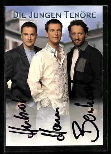 AK Musiker-Trio Die Jungen Tenöre mit Autogrammen