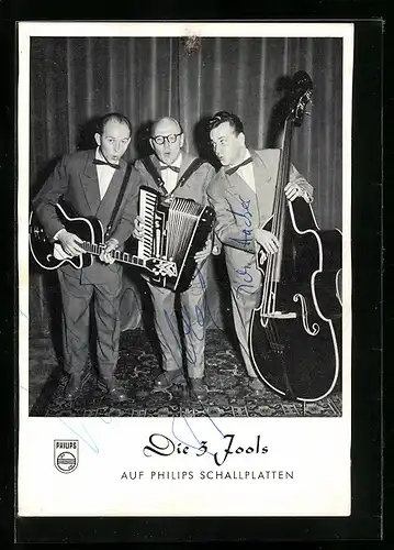 AK Musiker-Trio Die 3 Jools mit ihren Instrumenten