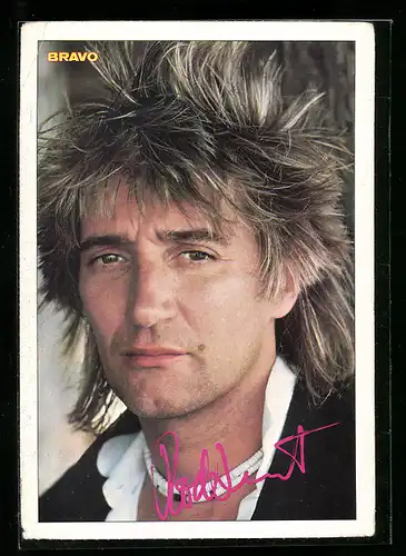 AK Musiker Rod Stewart, Porträt