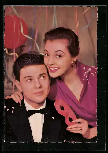 AK Schauspielerin Nadja Tiller und Walter Giller feiern zusammen