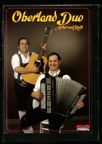 AK Musiker Oberland Duo-Artur und Rudi mit ihren Instrumenten