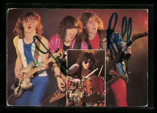 AK Musiker-Gruppe Speedy mit ihren Instrumenten