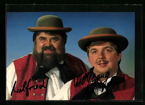 AK Musiker-Duo Die Wildecker Herzbuben in Tracht