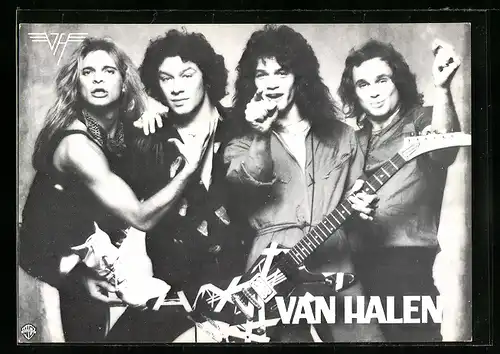AK Musiker-Gruppe Van Halen in die Kamera blickend