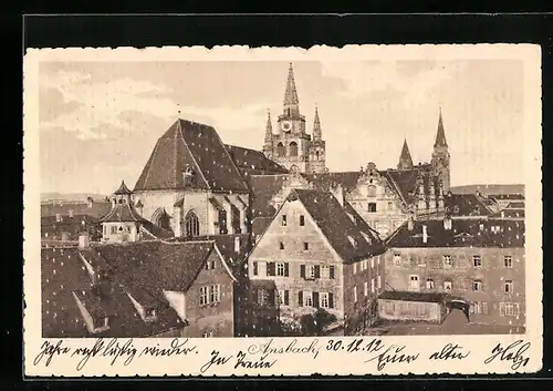 AK Ansbach, Ortspartie mit Kirche