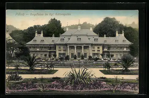 AK Dresden-Pillnitz, Berg-Palais im Königlichen Schlossgarten