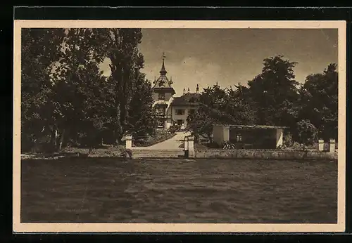 AK Radolfzell, Blick auf Schefel-Villa, ehem. Dichterheim