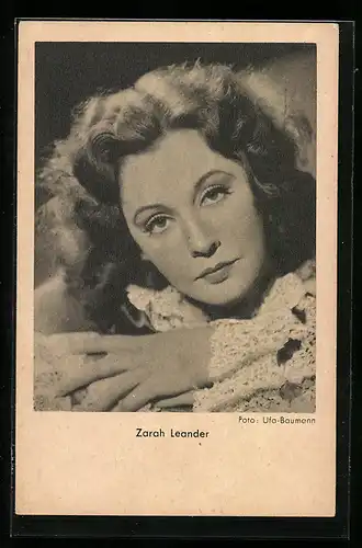 AK Schauspielerin Zarah Leander in dem Stück Das Lied der Wüste