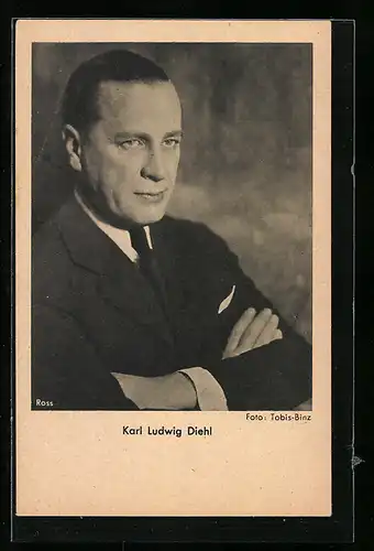 AK Schauspieler Karl Ludwig Diehl mit strengem Blick